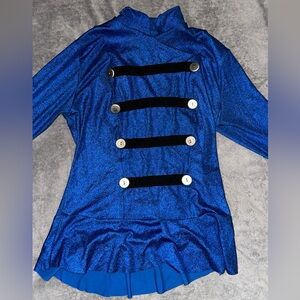 Soldier Costume top- Blue Shimmer Halloween costume- Toy Soldier!